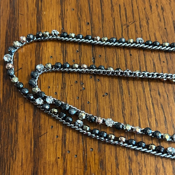 Stella & Dot Zoe Mixed Metals Lariat style necklace - Picture 3 of 8